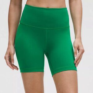 Lululemon Wunder Train High-Rise Short 6" Raceway Green Size 14
